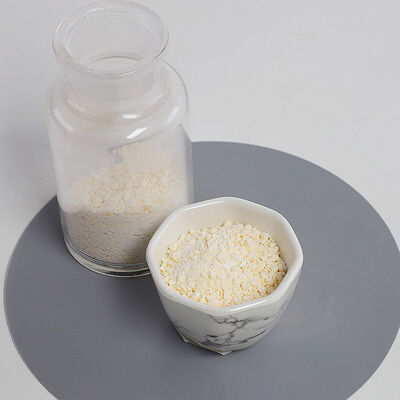 محتوای خاکستر SHUANGYAN 003 درصد، گرانول های ملامین، فرمول مولکولی C3H6N6، ماده مناسب برای تولید صنعتی شیمیایی