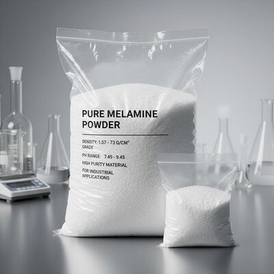 چگالی 1573 Gcm3 پودر خالص ملامین درجه صنعتی PH محدوده 745945 مواد با خلوص بالا برای کاربردهای صنعتی