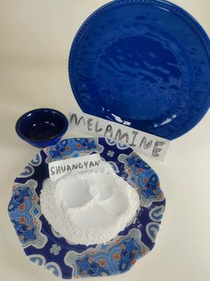 ظروف غذاخوری پودر براق کننده ملامین با درجه خلوص 99.85% رنگارنگ صنعتی