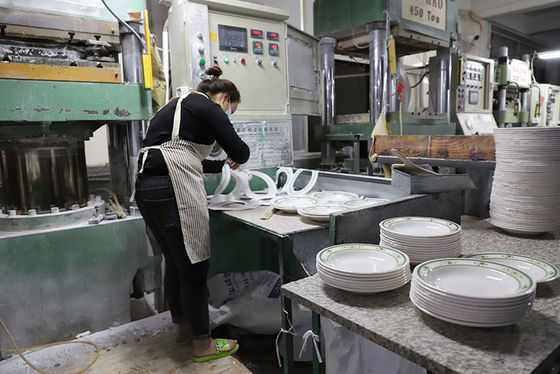 پودر لعاب ملامین سفید 100% غیر سمی 10 کیلوگرم / کیسه برای ظروف غذاخوری ملامینه