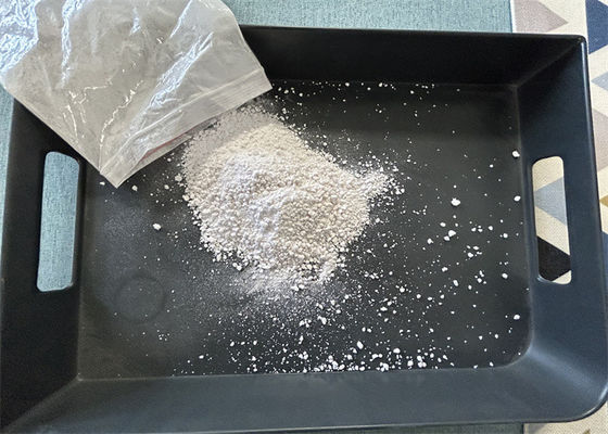 99.9٪ خلوص ملامین مواد اولیه پودر شیشه غیر سمی 25kg / کیسه سیانورامید