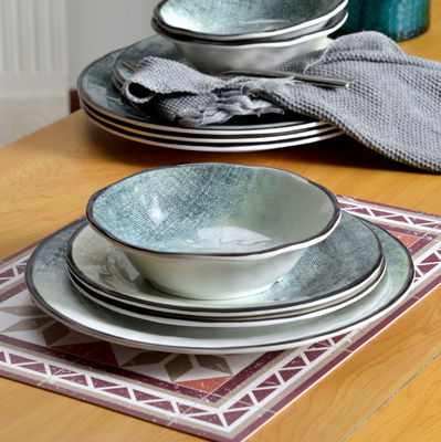 طعام سبز 12 تکه ملامین برای استفاده در فضای باز