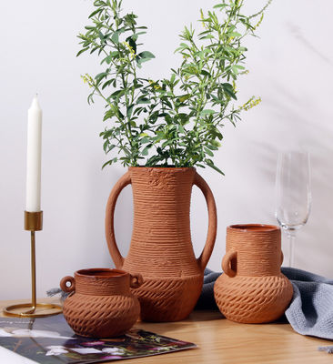 تزئینات مزرعه ای با گلدان سرامیکی نوردیک مقاوم در برابر لکه