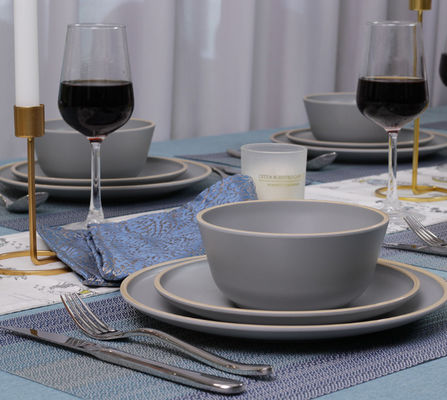 گوفیت 4 ملامینه ظرف های شام ست بشقاب و کاسه 12 عدد