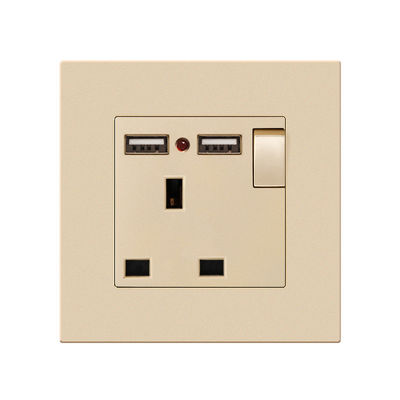 پانل سوئیچ چراغ شارژ ملامینه 13A 16A USB Type C Multi Hole Socket