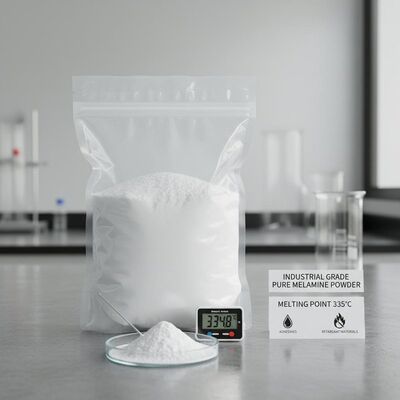 Industrial Grade Pure Melamine Powder Featuring Melting Point 335°C Perfect for Adhesives and Flame Retardant Materials